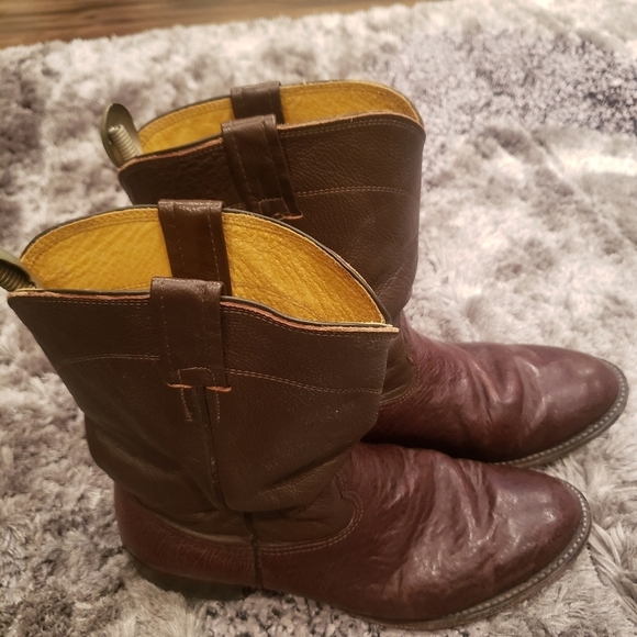 Cavenders Men\'s Cowboy Leather Boots size 10.5 D Brown main image 12